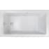 Jacuzzi Elara 72" Drop-In Soaking Bathtub with Left Drain and Heated Soak White